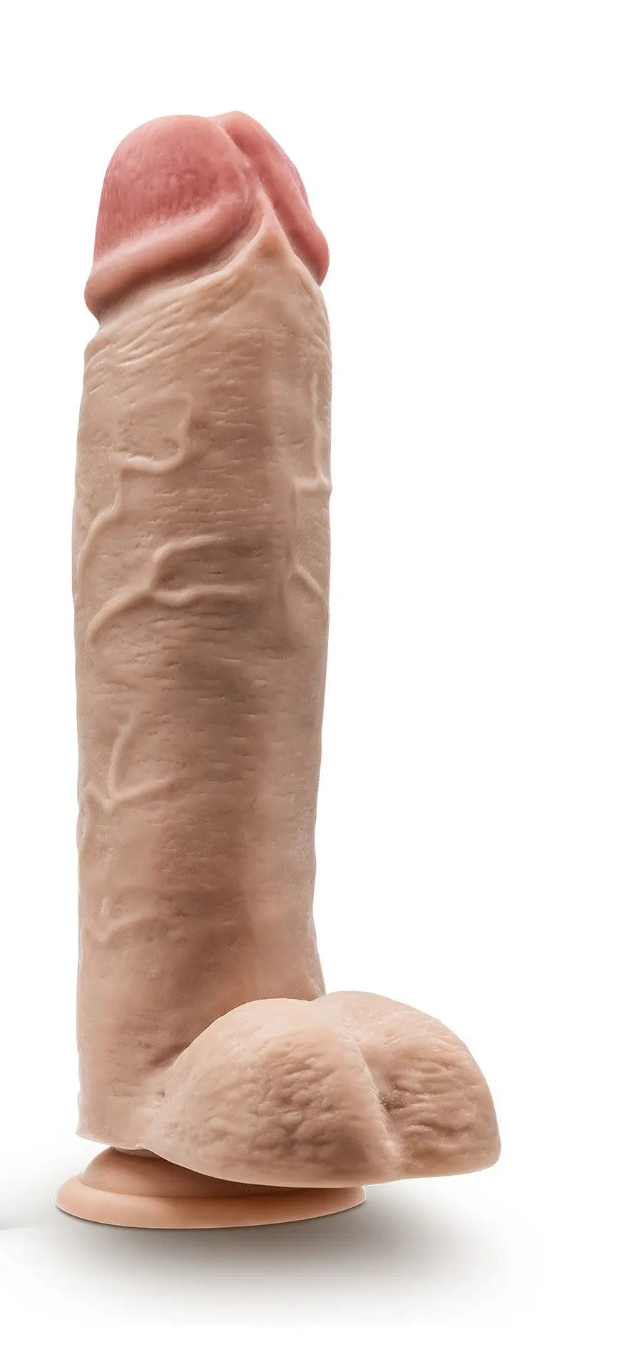 Dr. Skin - Mr. Mister - 10.5 Inch Dildo With Balls - Beige – body-safe materials | Fu'Cha Exotics