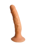 Skinsations Latin Lover Series Playful Partner Strap-on 8 Inches - Brown