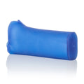 Cobalt blue dual-density stroker sleeve, cylindrical with rounded ends