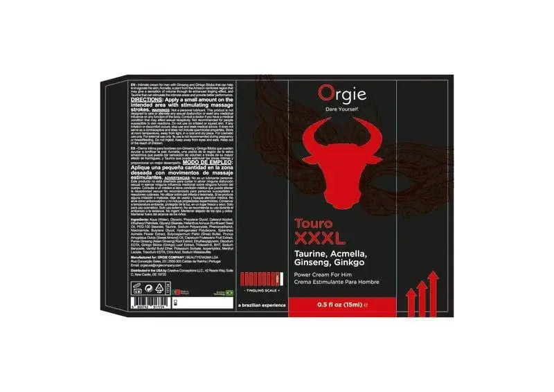 Touro Xxxl Power Cream for Him 15ml – body-safe materials | Fu'Cha Exotics