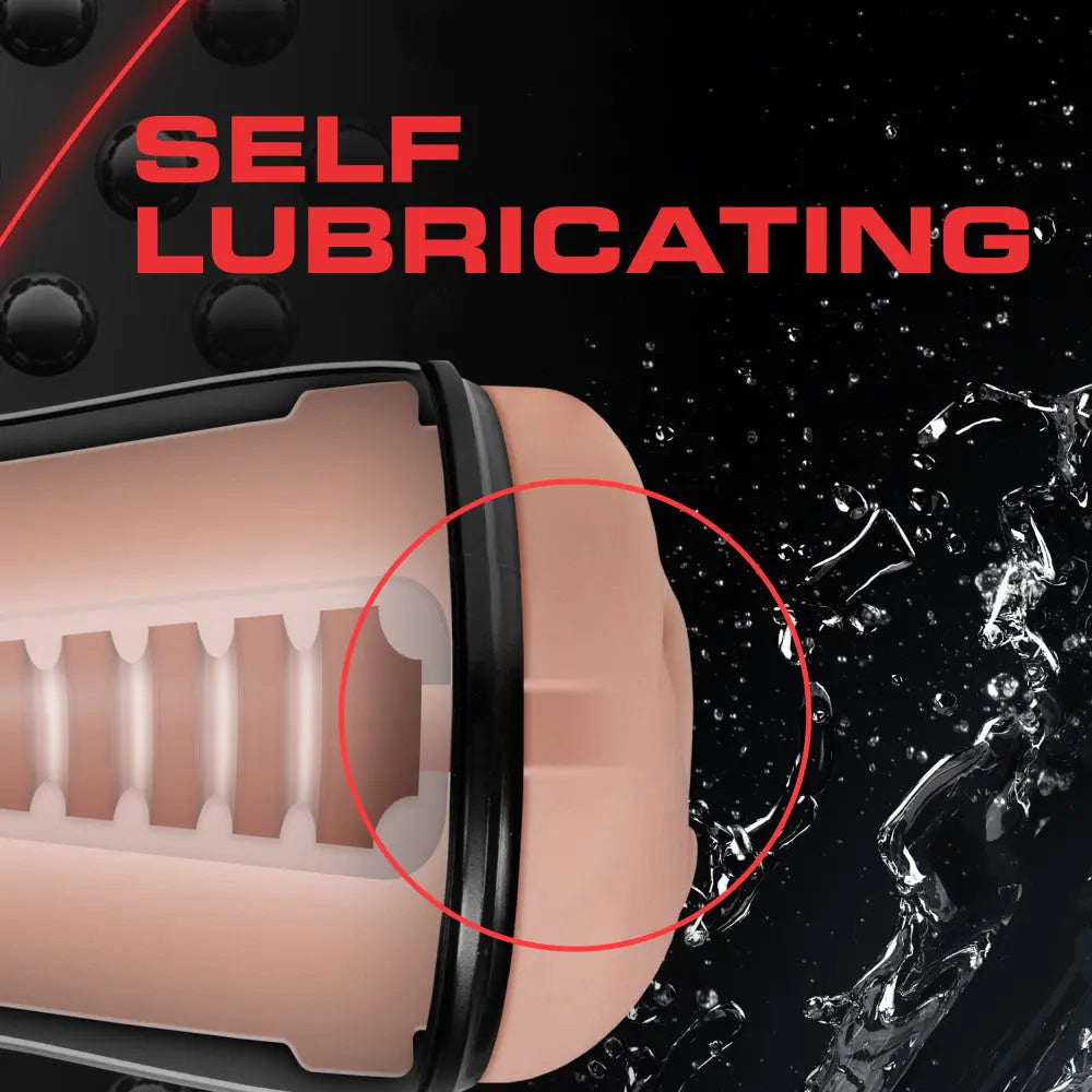 M for Men - Soft and Wet - Pussy With Pleasure Ridges and Orbs - Self Lubricating Stroker Cup - Vanilla – body-safe materi...