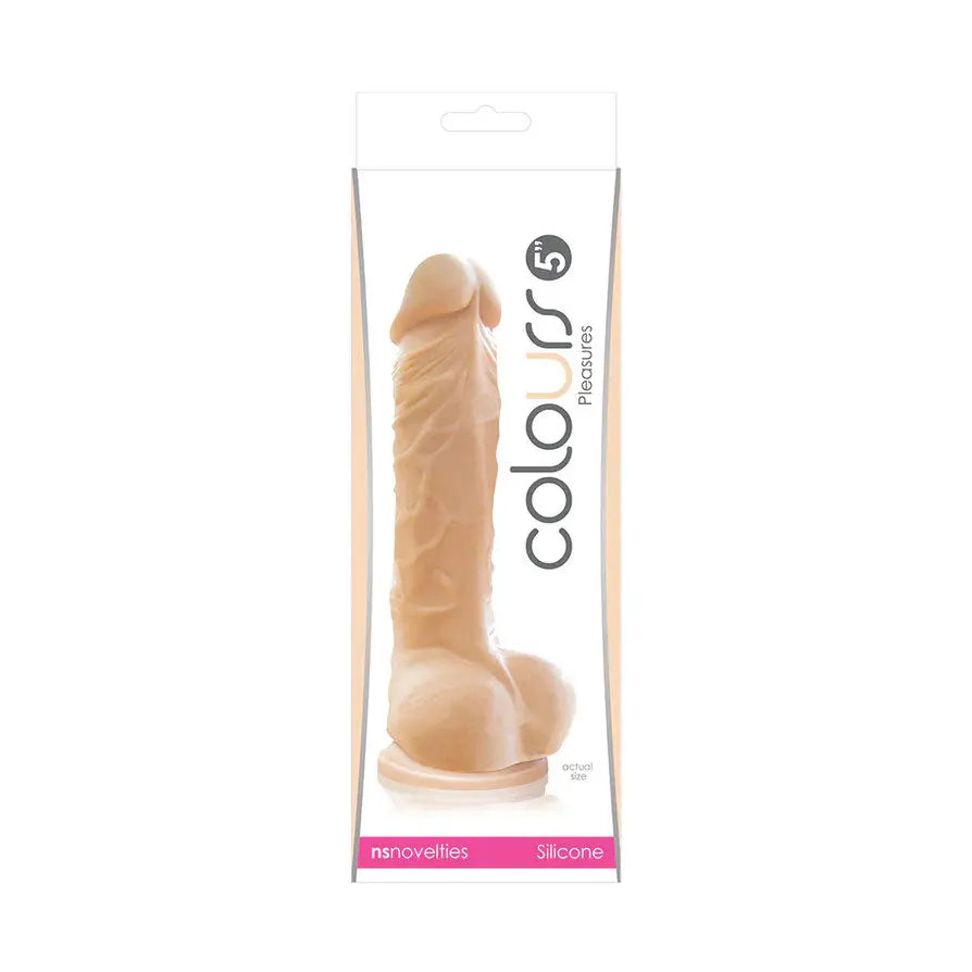 Colours Pleasures - 5 Inch Dildo - White – body-safe materials | Fu'Cha Exotics