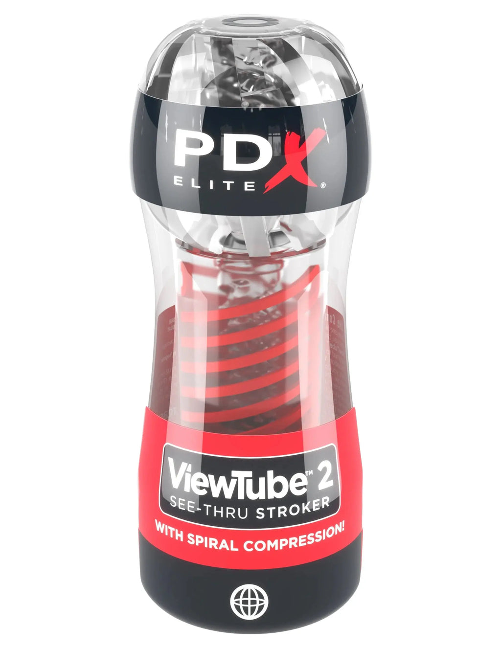 Pdx Elite Viewtube 2 Stroker - Clear – body-safe materials | Fu'Cha Exotics