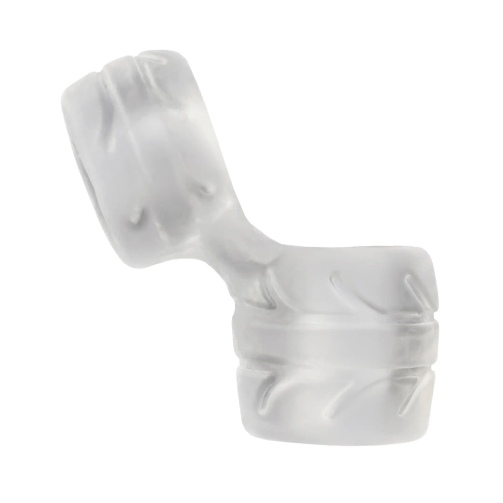 Silaskin Cock and Ball Ring and Stretcher - Clear – body-safe materials | Fu'Cha Exotics