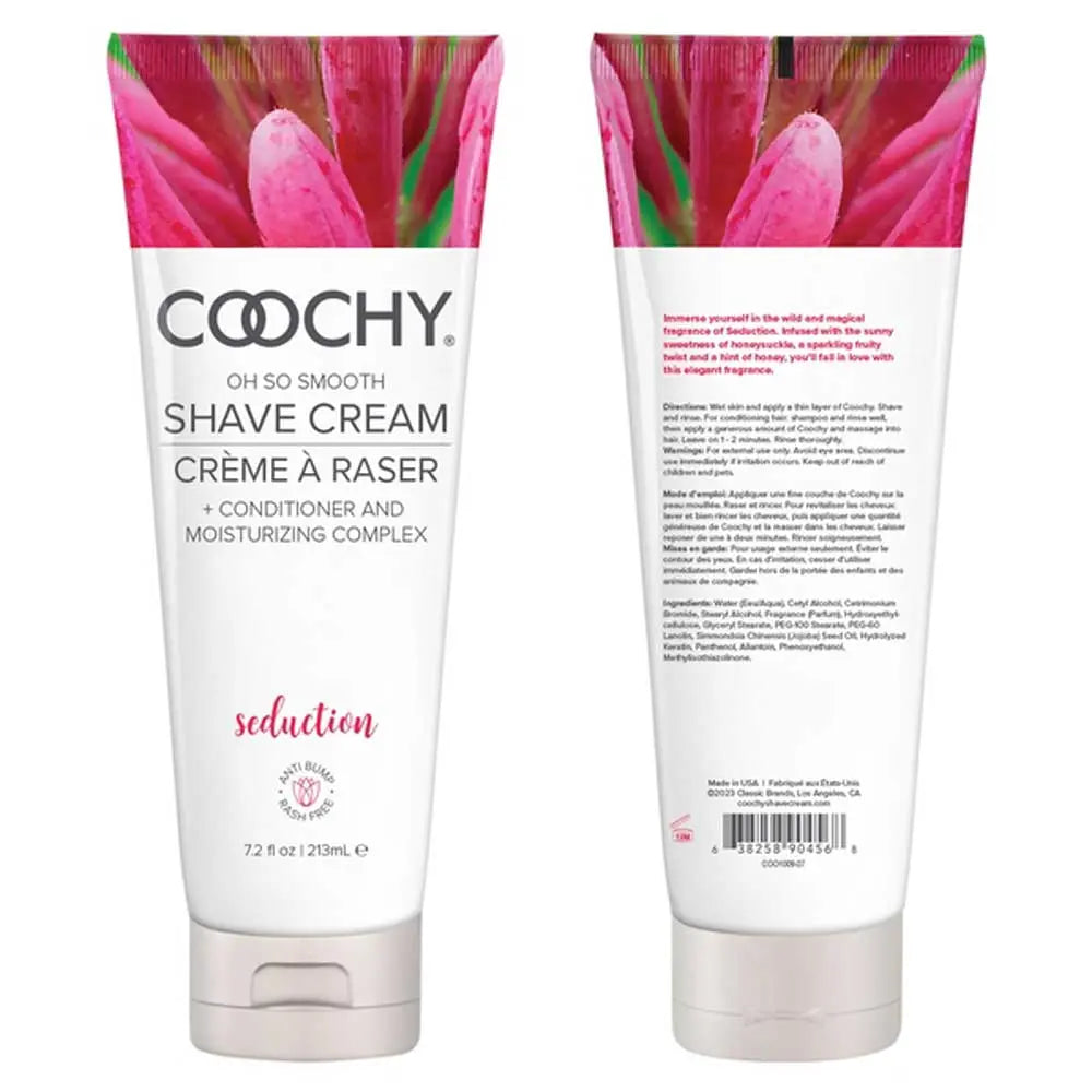 Coochy Oh So Smooth Shave Cream - Seduction - 7.2 Oz – body-safe silicone | Fu'Cha Exotics