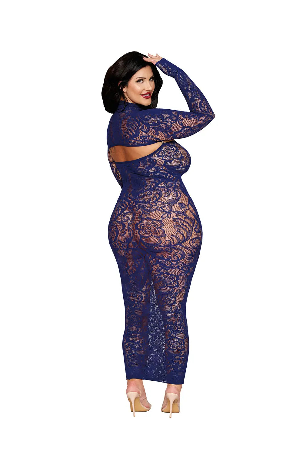 Bodystocking Gown and Shrug Dmnd - Queen - Eclipse – body-safe materials | Fu'Cha Exotics