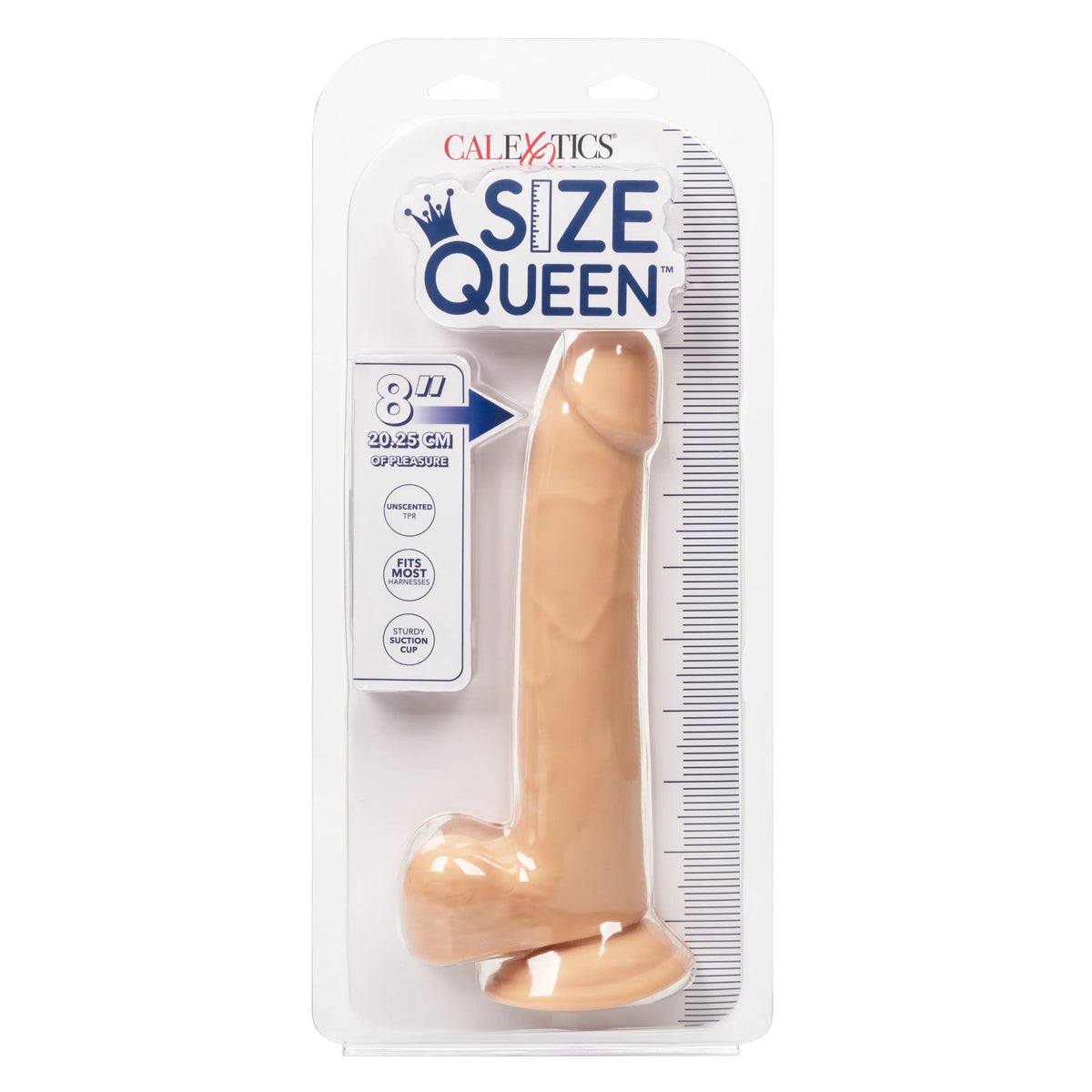 Size Queen 8 inch/20.25 Cm - Ivory – body-safe materials | Fu'Cha Exotics