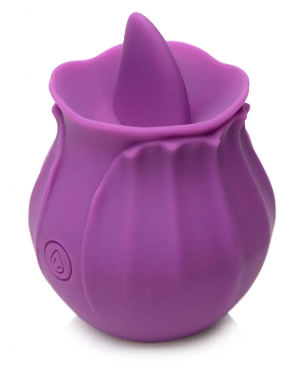 Inmi - Bloomgasm Wild Violet Licking Silicone Stimulator - Violet – body-safe materials | Fu'Cha Exotics