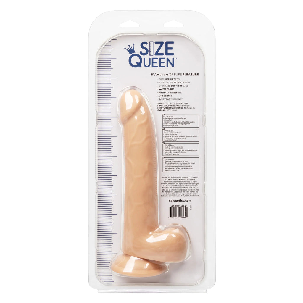 Size Queen 8 inch/20.25 Cm - Ivory – body-safe materials | Fu'Cha Exotics