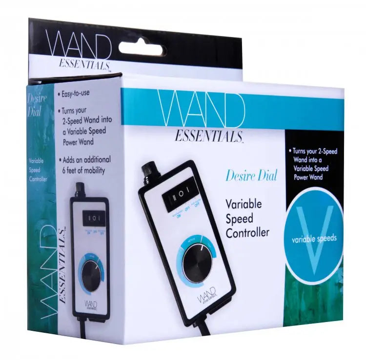 Variable speed wand controller with dial, retail box