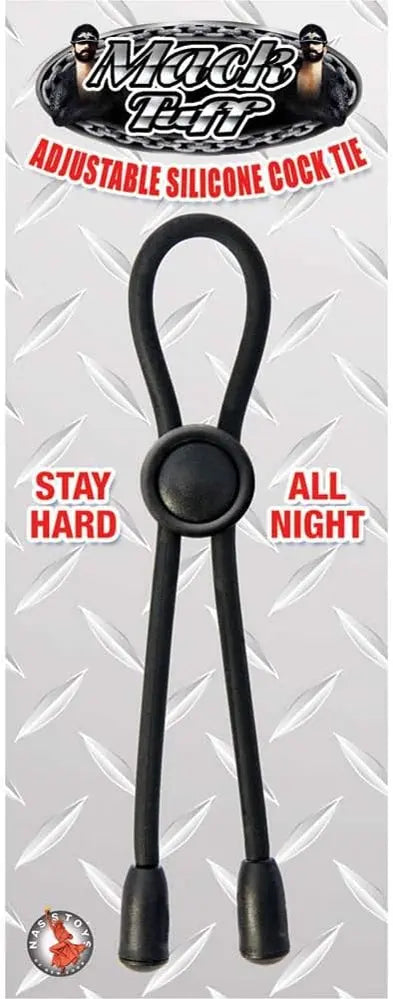 Mack Tuff Adjustable Silicone Cock Tie - Black – body-safe silicone adjustable intensity | Fu'Cha Exotics