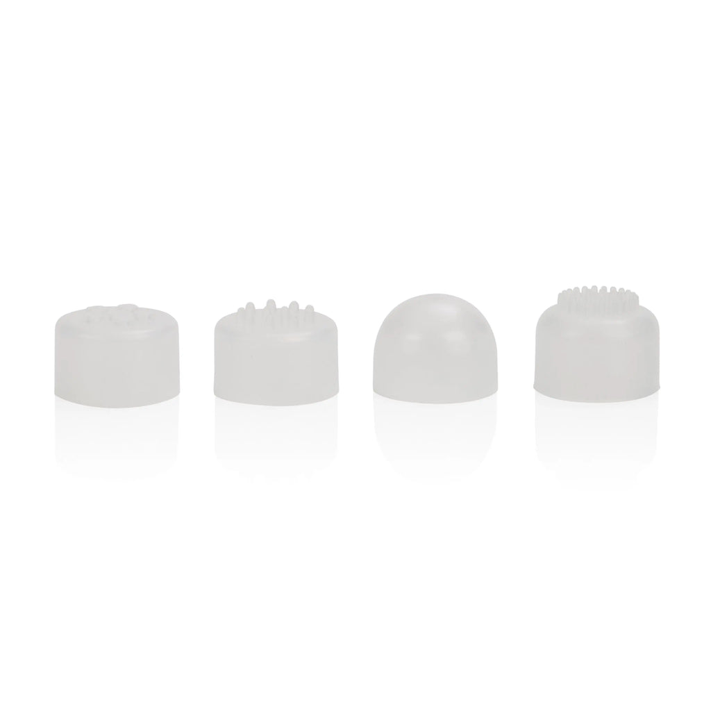 Compact Waterproof Personal Travel Massager With 4 Tips - White – body-safe materials fully waterproof | Fu'Cha Exotics