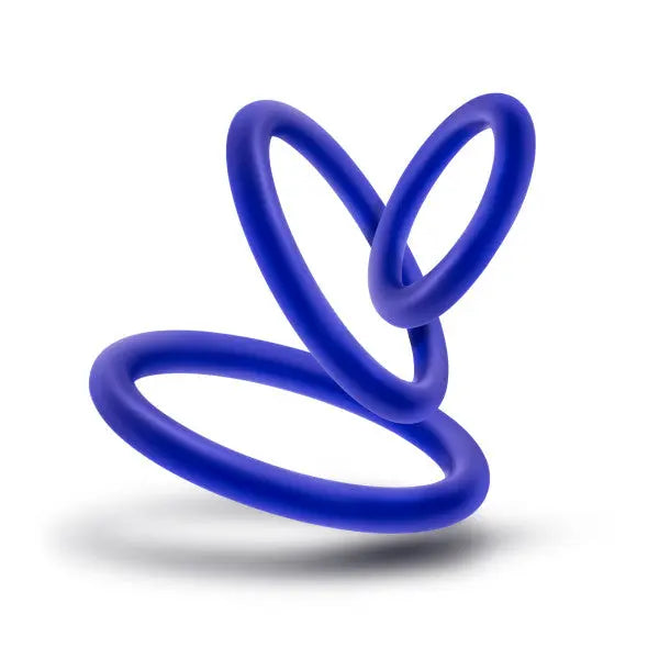 Performance - Vs4 Pure Premium Silicone Cockring Set - Indigo – body-safe silicone | Fu'Cha Exotics