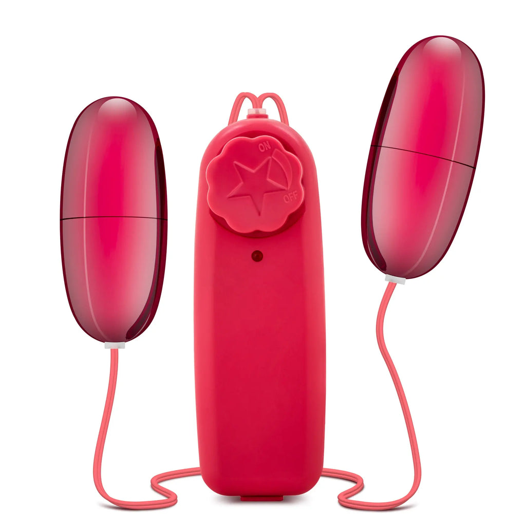 B Yours Double Pop Eggs - Cerise – body-safe materials | Fu'Cha Exotics
