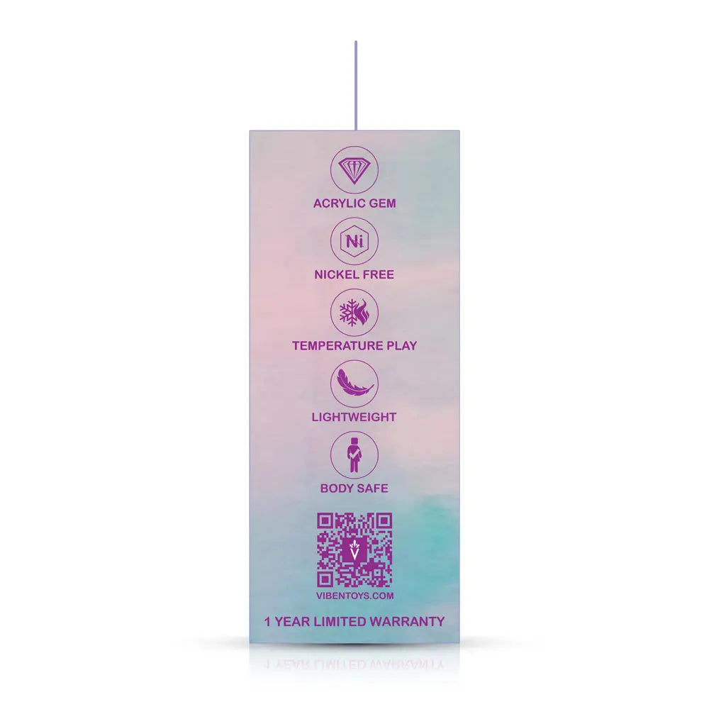 Silver Anchor Buttplug Kit - Clear Iridescent/pink – body-safe materials | Fu'Cha Exotics