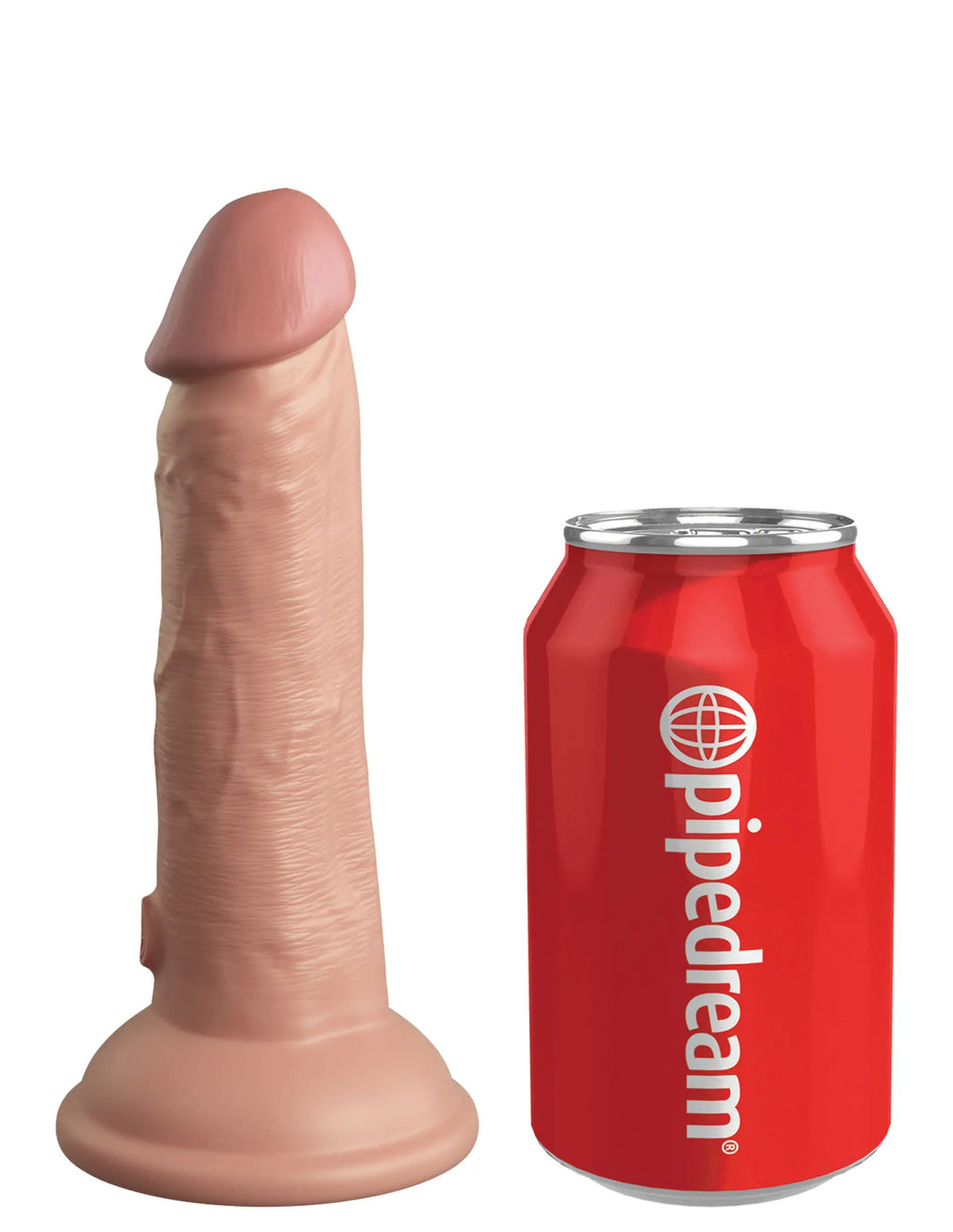 King Cock Elite 6 Inch Silicone Dual Density Cock - Light – body-safe silicone suction stimulation | Fu'Cha Exotics