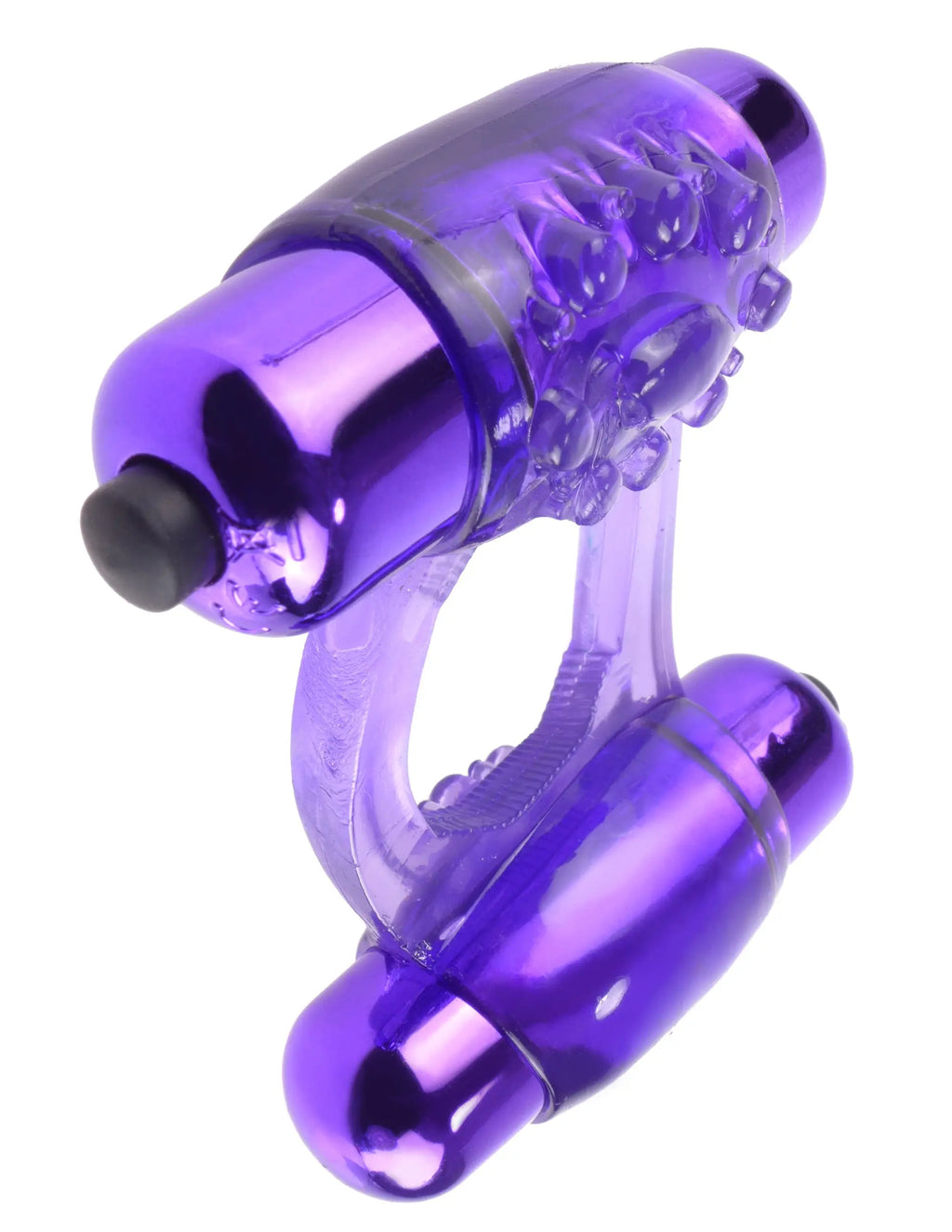 Fantasy C-Ringz Duo-Vibrating Super Ring Purple – body-safe materials | Fu'Cha Exotics