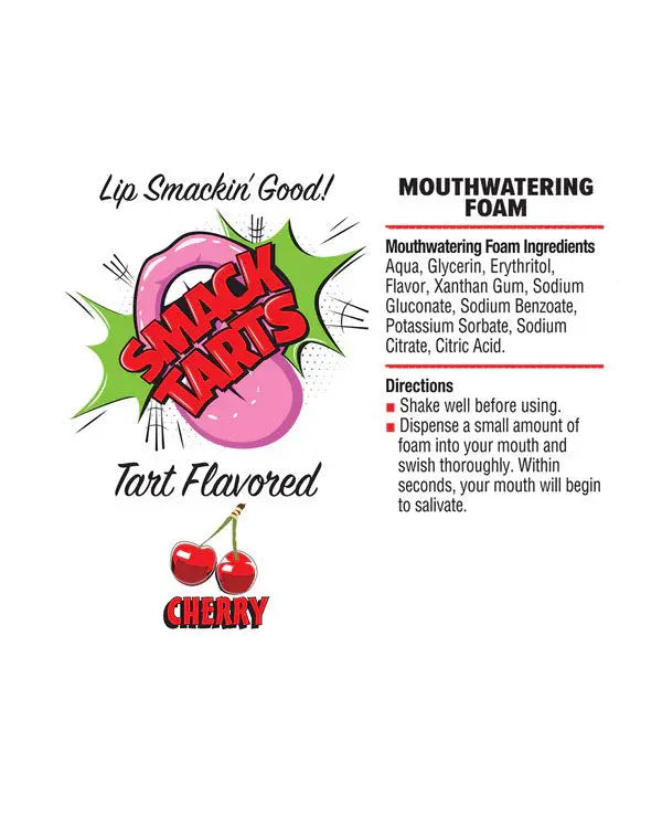 Smack Tarts Mouthwatering Foam 2.7oz - Sour Cherry – body-safe materials | Fu'Cha Exotics
