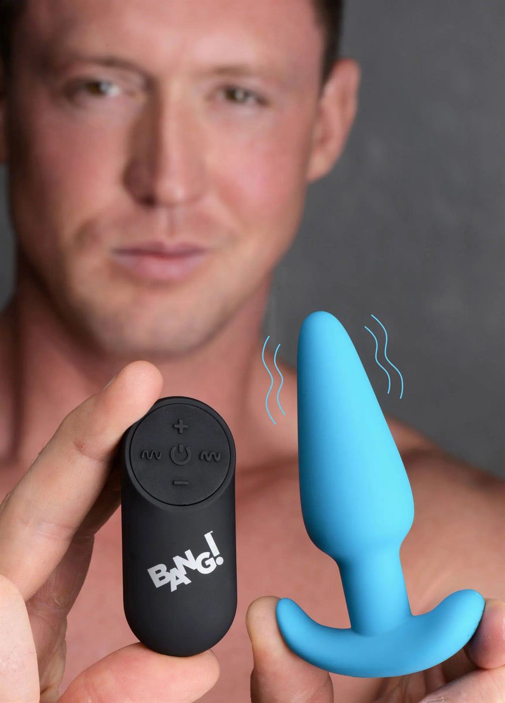 21x Silicone Butt Plug With Remote - Blue – body-safe materials | Fu'Cha Exotics