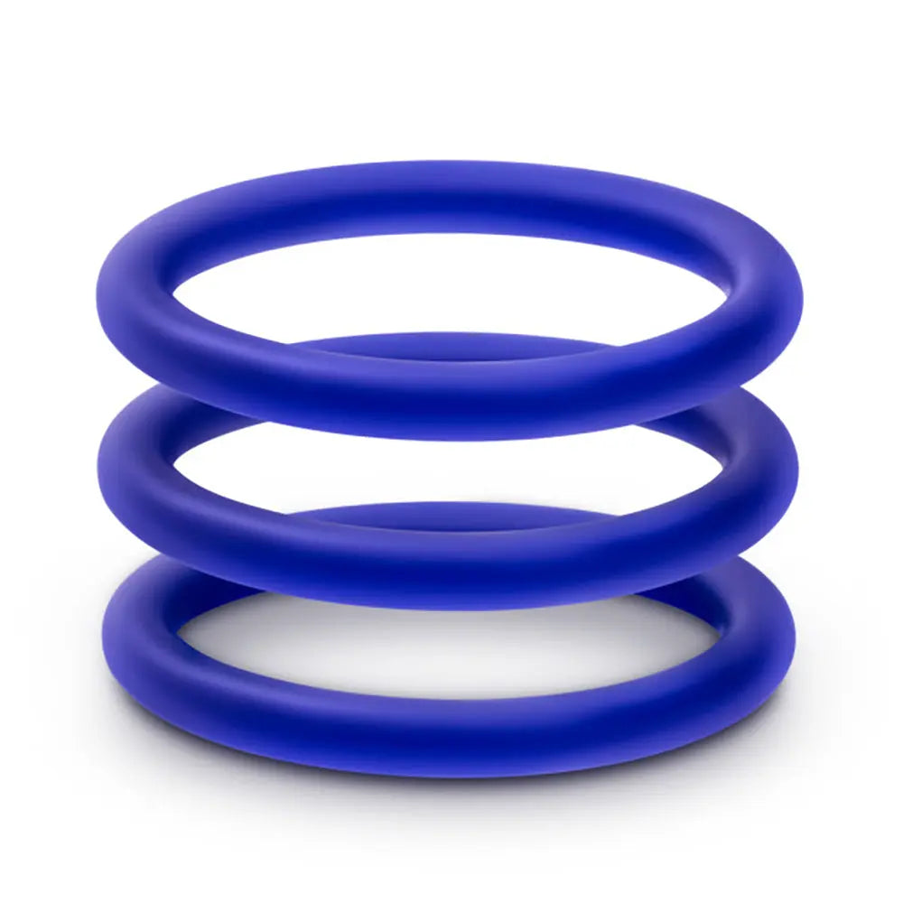Performance - Vs1 Pure Premium Silicone Cockrings - Medium - Indigo – body-safe silicone | Fu'Cha Exotics