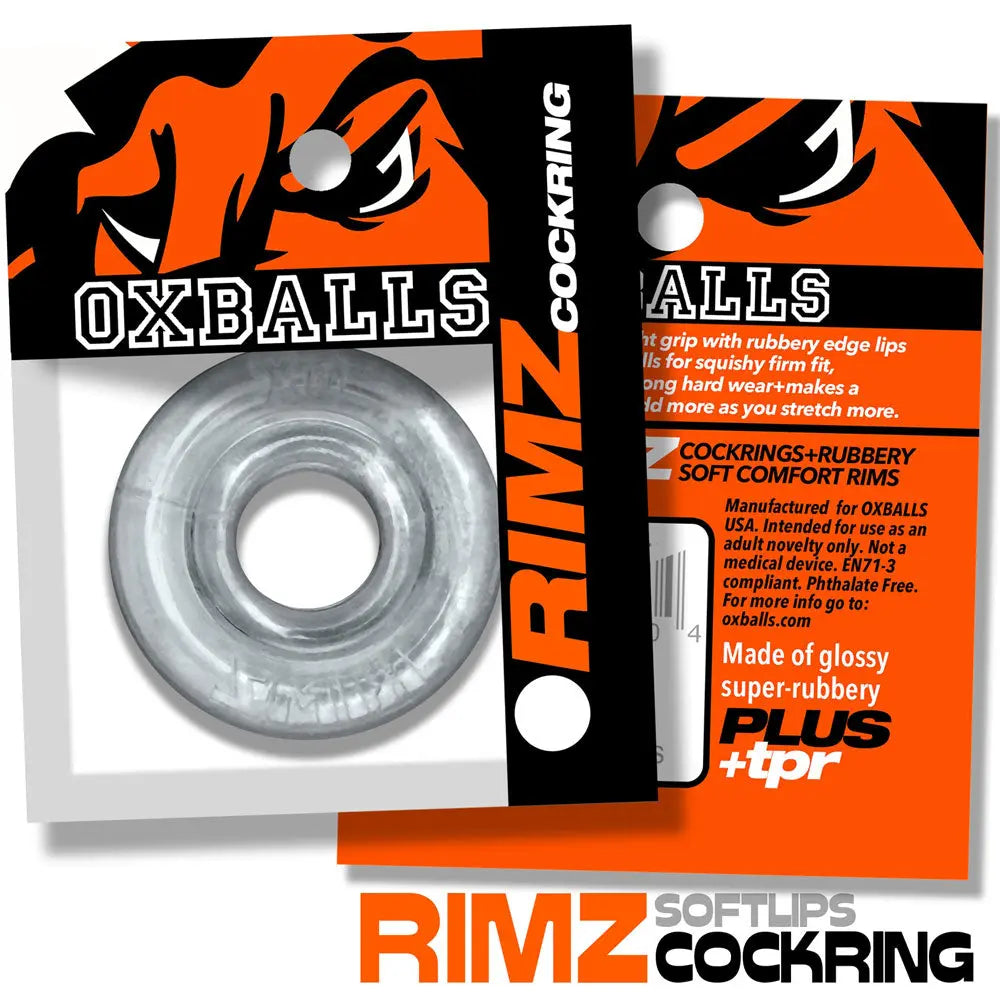Rimz Big Single Ring - Clear – body-safe materials | Fu'Cha Exotics