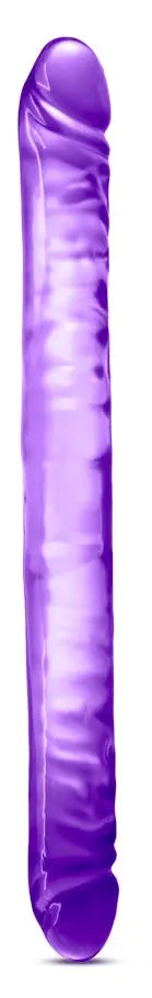 B Yours 18 Inch Double Dildo - Purple – body-safe materials | Fu'Cha Exotics