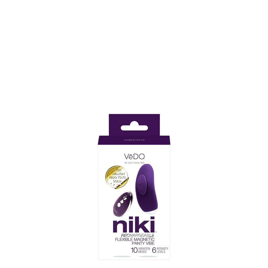 Niki Rechargeable Flexible Magnetic Panty Vibe - Purple – body-safe materials | Fu'Cha Exotics