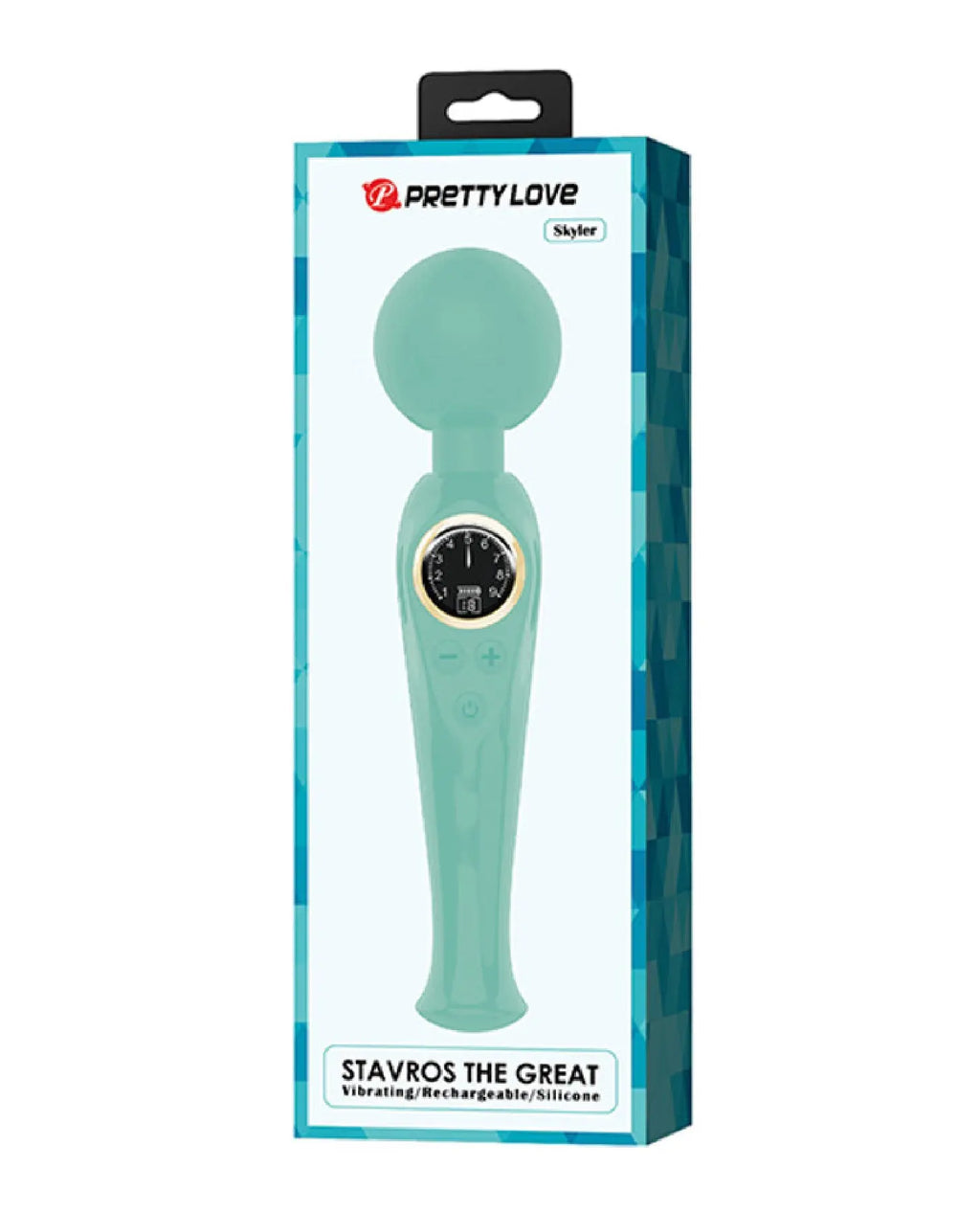 Skylar - Led Digital Display Wand - Turquoise – body-safe materials | Fu'Cha Exotics