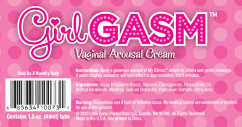Girlgasm Arousal Cream – body-safe materials | Fu'Cha Exotics
