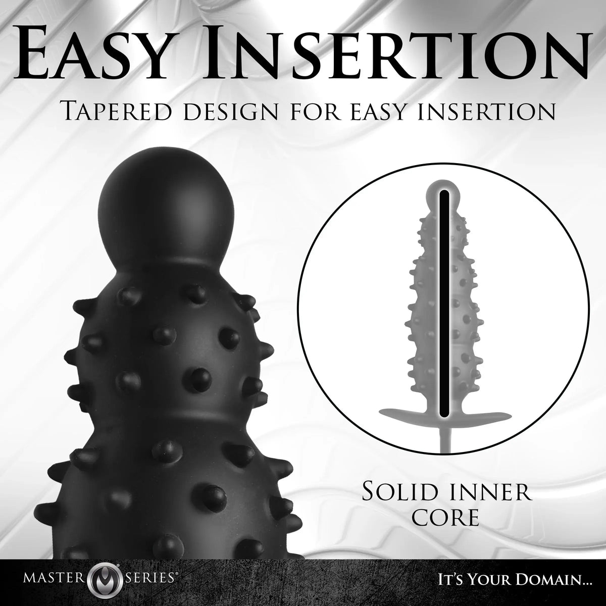 Ass Puffer Nubbed Inflatable Silicone Anal Plug - Black – body-safe materials | Fu'Cha Exotics