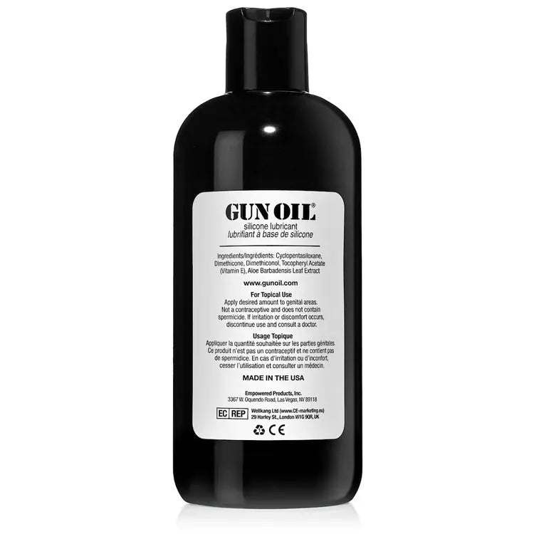 Gun Oil Silicone Lubricant - 16 Oz. – body-safe silicone | Fu'Cha Exotics