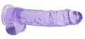 9 Inch Realistic Dildo With Balls - Purple