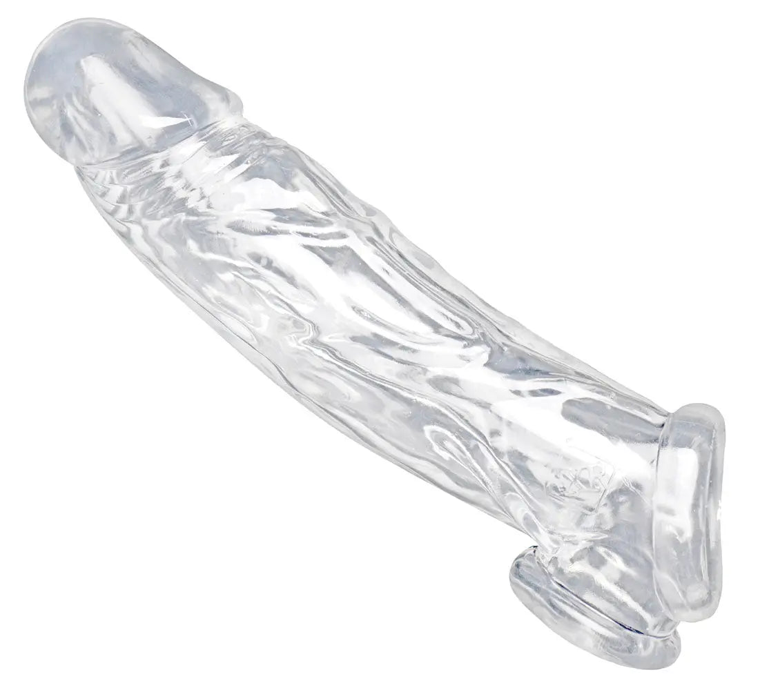 Realistic Clear Penis Enhancer and Ball Stretcher – body-safe materials | Fu'Cha Exotics